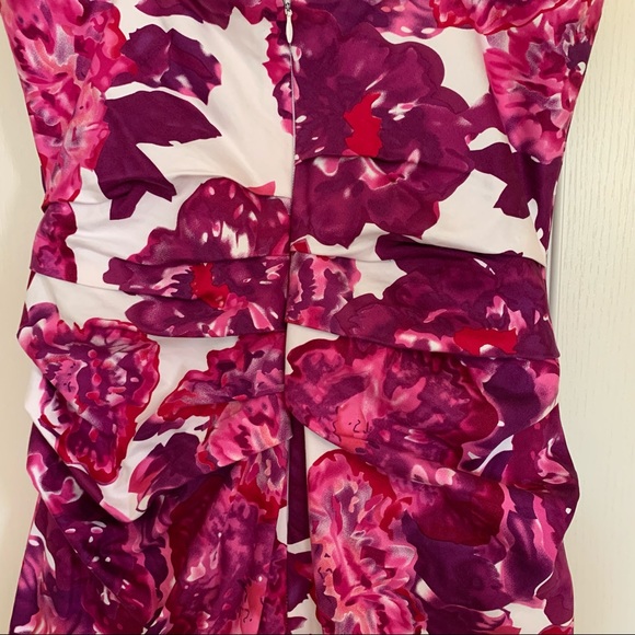 Floral Patterned Sheath Dress - Picture 4 of 6